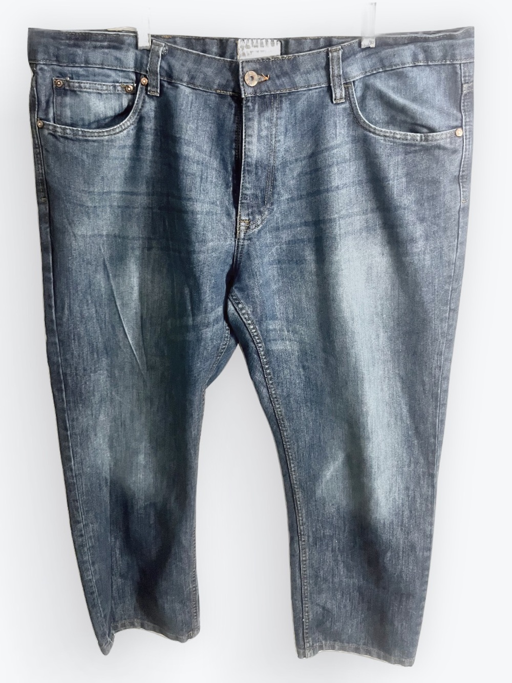 Weatherproof Vintage Straight Fit Men's Blue Denim Jeans 42x30